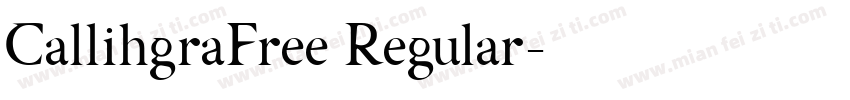 CallihgraFree Regular字体转换